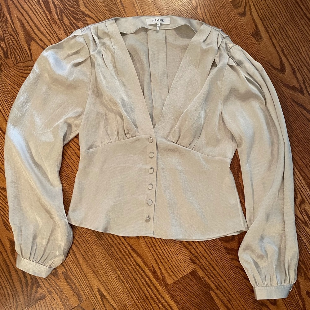 Frame Silk Blouse